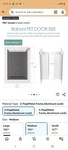 Baboni Pet Door, White With Dual Flaps, Lockable Security Door. Never Installed. Fixed Price $60.00.