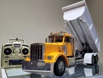 Custom Built Tamiya 1/14 King Grand Hauler Semi Day Cab Axle Dump Bed MFC-01. Fixed Price $1850.00.