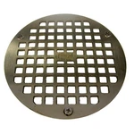 Jay Smith A07NBG Grate 6-1/2" Nickel Bronze Round Screw-in Square Holes. Fixed Price $135.61.