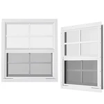 Wrisin 2-PACK 24"X27" Flush Mount White Shed Windows For Playhouse Barn. Fixed Price $209.99.