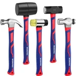 Workpro Hammer Set 5PC 16OZ Claw 32OZ Rubber Mallet 3LB Sledge. Fixed Price $49.99.