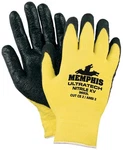 Memphis 9693L Yellow/black Nitrile Coated Gloves Size Large (12 Pair). Fixed Price $73.90.