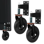 8" Gate Wheels Heavy Duty Spring-loaded Caster For Metal Tube Wooden. Fixed Price $65.84.
