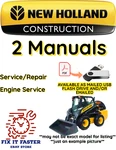 New Holland C185 Skid Steer Loader Manual Service Repair Shop Engine Pdf Usb. Fixed Price $27.49.