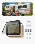 Vevor Exit Rv Window 36" 22" Emergency Push Out W/ Screen & Ring. Fixed Price $139.90.