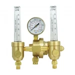 Gentec 196AR-60 Dual Flowmeter Regulator, AR/CO2, GCA580. Fixed Price $374.93.