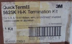 3M Cold Shrink Non-skirted Kit P/n: 5625K 1 W/ Terminations. Fixed Price $375.00.