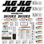 Fits Jlg 2032E2 Decal Kit Scissor Lift - Warning Sticker Set Logos 3M Vinyl!. Fixed Price $194.95.