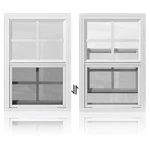 Wrisin 2-PACK 18"X27" White Flush Mount Shed Windows For Outdoor Buildings. Fixed Price $164.98.