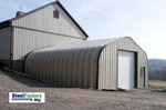 Steel Residential P25X30X13 Hotrod Garage Prefab Metal Panel Shop Building Kit. Fixed Price $10995.00.
