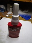 Primerless Threadlocker, Loctite 263, Red, High Strength, Liquid, 50 Ml Bottle. Fixed Price $40.00.
