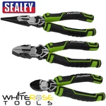 Sealey High Leverage Pliers Set 3PC Long Nose Combination Side Cutting. Fixed Price $52.68.