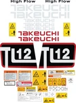 Fits Takeuchi TL12 Decal Kit Skid Steer 3M Vinyl- Free Shipping. Fixed Price $149.95.