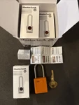 Master 410ORJLZ1HSK Box Of 6 Thermoplastic Safety Padlock Loto. Fixed Price $49.99.