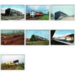 Lot Of 7 Vintage Train Locomotive Postcards Railroad American Free 04E1F 4041. Fixed Price $13.99.