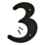 Hy-ko 6" Black Plastic Number 3 (5 Pcs.). Fixed Price $21.89.