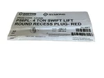 Dayton Superior P56PL - 4 Swift Lift Round Recess Plug Red (1CASE/50EA). Fixed Price $299.99.