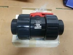 Duo Bloc Asahi Ball Valve Vbb, Body Pvc, Fpm Soc/thd (1 1/4"). Fixed Price $29.00.