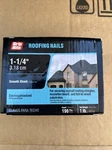 Grip-rite Roofing Nails 1-1/4" Electrogalvanized Smooth Shank Count: 196 New. Fixed Price $11.99.