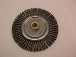New Weiler 09500 Twist Wire Wheel Brush, 6" Dia., Threaded Arbor, #1PAH7 (H32P). Fixed Price $25.00.