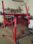 Drywall Rolling Lifter Panel Hoist Jack With Lockable Wheels. Fixed Price $195.00.
