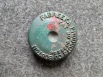 Fabreeka Products Co Cast Iron Paperweight Waffle Fabcel Pat No 3026224 (g). Fixed Price $29.99.