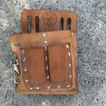 Klein Tools Brown 5164 Leather 8 Pocket Pouch Utility Belt Riveted Bag. Fixed Price $50.00.