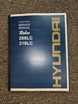 Hyundai Excavator Robex 200LC Shop Service Repair Manual. Fixed Price $237.94.