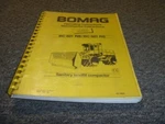 Bomag BC601RB Landfill Compactor Operator & Maintenance Manual Pn 008 150 19 Xz. Fixed Price $127.85.