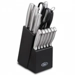 Oster Baldwyn 14 Piece Stainless Steel Cutlery Block Set. Fixed Price $51.24.