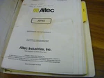 Altec AP45 Cable Placer Boom Truck Operator Maintenance Parts Catalog Manual. Fixed Price $120.50.