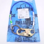 Reliance 714003 3' Single Ring Cable Anchorage Lanyard 1/4" Wire Rope 7/8" Hool. Fixed Price $33.99.