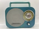 Studebaker SB2000 Retro Portable Am/fm Radio - Speaker Aux Input Teal Tested.. Fixed Price $19.99.