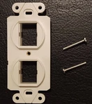 Ortronics OR-40800017 106 Baseplate 2/TJ Openings Color: Fog White -lot Of 9. Fixed Price $39.00.