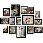 Bescrcl 15 Pack Real Glass Picture Frames Collage Wall Decor, 8X10, 5X7, 4X6. Fixed Price $46.74.