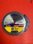 Irwin Classic Series 7-1/4" X 24T Framing & Ripping Saw Blade Pack 15130TAL. Fixed Price $19.99.