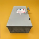 (an) ***qty 1*** Eaton DH362URK 60A 3-POLE 600V Heavy-duty Non-fusible Safe #1. Fixed Price $240.00.