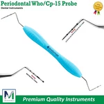 Dental Periodontal Probes UNC-15, Who Ball Ended Bpe Markings Color Coated. Fixed Price $8.32.