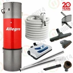 New Allegro Central Vacuum 3,000 Sq Feet Unit 35' Pigtail Hose Powerhead MU4101. Fixed Price $476.87.