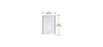 Crl Mirror Plate Blank Single Clear 3/16" Glass Beveled Edge. Fixed Price $6.36.