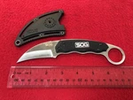 Sog Gambit Knife With Sheath (NLG057302). Fixed Price $30.00.
