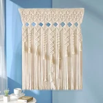 Handmade Macrame Wall Hanging Boho Home Backdrop Door Window Curtain Decor. Fixed Price $20.08.