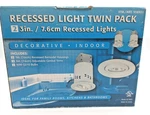 Altair Recessed Light Twin Pack, 3", White Finish. Fixed Price $19.95.