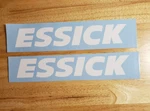 Essick Cement Concrete Mixer 18X3.1" White Stickers Die Cut Usa. Fixed Price $35.81.