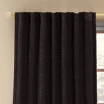 Blackout Embossed Velvet Curtain Panel - Threshold. Fixed Price $14.99.