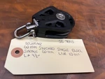 Lewmar Synchro Single Block Sheave 60MM, Line 10MM, Length 4 1/2". Fixed Price $34.95.