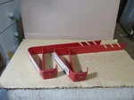 Set Genuine Qual - Craft (2502) Red Heavy Metal 6" Roofing Brackets. Fixed Price $12.00.
