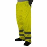 Majestic Glove Safety Reflective Rain Pants, Pu Coated, High-vis, Class E, Large. Fixed Price $22.00.