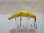 Rare Vintage Heddon Wobble Tadpolly Fluorescent Yellow With Orange Dots. Fixed Price $24.00.