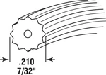 Prime-line P7595 Black Vinyl Screen Retainer Spline 0.21 Dia. In. X 250 Ft.. Fixed Price $32.17.